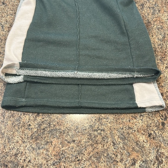 WIN WIN Olive And Cream Wide Leg Sweatpants  Elastic Waistband Womens Size Large - Picture 9 of 9